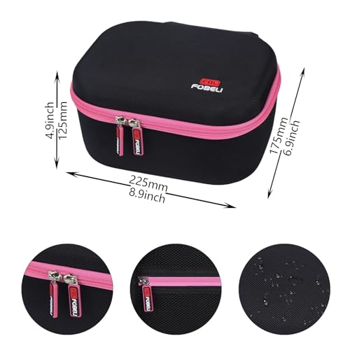 FBLFOBELI Hard Case for Walker's Razor Slim/Howard Leight Shooting Ear Protection Electronic Shooting Muffs Earmuff - color: Rose Red