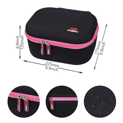 FBLFOBELI Hard Case for Walker's Razor Slim/Howard Leight Shooting Ear Protection Electronic Shooting Muffs Earmuff - color: Rose Red