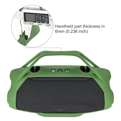 Silicone Cover for JBL Xtreme 5 Portable Bluetooth Speaker,Black/Blue/Green | Soft Skin Sleeve Protective Carrying Case with Handle - color: green