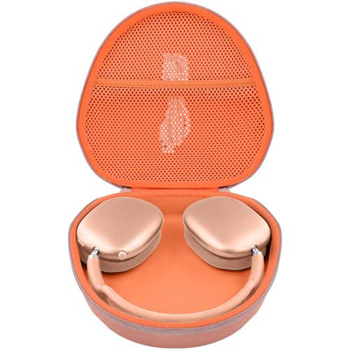 Hard Case for Apple AirPods Max 2/AirPods Max Wireless Headphones - color: Orange Case