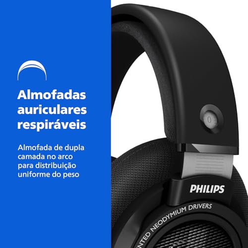 Philips Audio SHP9500 HiFi Precision Stereo Over-Ear Headphones (Black) - style: Performance Audio | SHP9500