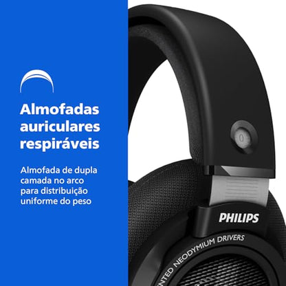 Philips Audio SHP9500 HiFi Precision Stereo Over-Ear Headphones (Black) - style: Performance Audio | SHP9500
