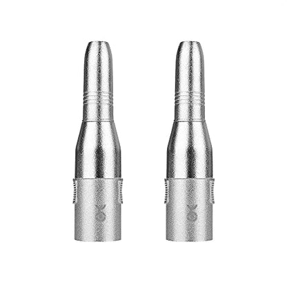 Cable Matters 2-Pack XLR to 1/4 Adapter, 1/4 to XLR Adapter | XLR Male to 1/4 Female, Metal Housing, Gold-Plated Contacts