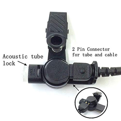 Earpiece for Midland Walkie Talkies with Mic Security Headsets for GXT1000VP4 LXT500VP3 GXT1050VP4 GXT1000XB (2Packs)