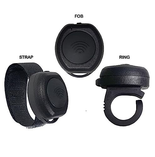 PRYMEBLU® Bluetooth PTT Switch BT-PTT-ZU-Super Mini-Strap is Designed for Seamless Integration with Popular PTT Apps Such as ZELLO, Wave, ESChat, Unity, and Streamwide