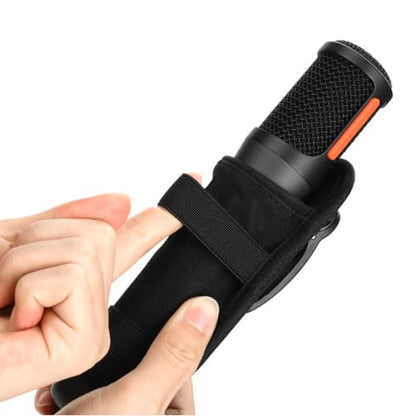 Heavy-Duty Mic Storage Bag with Reinforced Padding, Fit for Live & Travel Sound Gear Portable Microphone Case