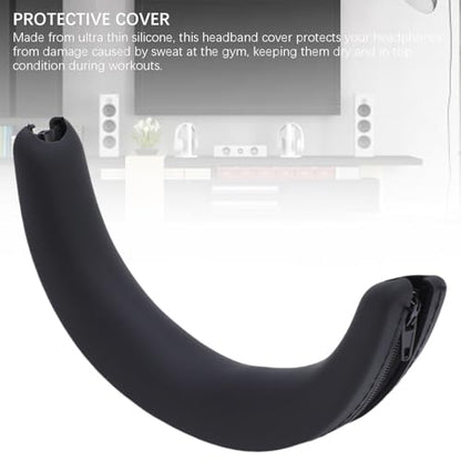 Replacement Headphones Headband Cover for Momentum 4, Soft Silicone Comfortable Headband Cushion Pad Cover with Zipper Easy to Install for Momentum 4 Wireless Headphones