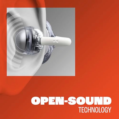 JBL Soundgear Clips Open Ear Headphones for Situational Awareness - Blue | Up to 32 Hours Total Playtime With Speed Charge, Sweat Resistant, Noise-Reducing Mics, App Control For Custom Audio - color: Blue