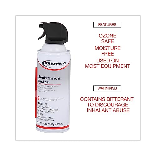 Innovera IVR10012 10 oz. Compressed Air Duster Cleaner (2/Pack)