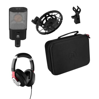 Austrian Audio OC16 Large-Diaphragm Cardioid Condenser Microphone Bundle Hi-X15 Professional Closed-Back Over-Ear Headphones