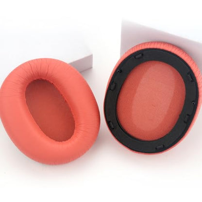 W820NB Ear Pads Replacement Ear Pads Cushions Compatible with Edifier W820NB Headphone Softer Protein Leather Earmuffs Memory Foam Earpads Ear Cups Cover Repair Parts (Red) - color: Red