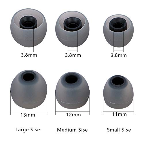 Silicone Earbud Tips Replacement Earbuds Cap Eartips Tips Eargels 9 Pairs S M L