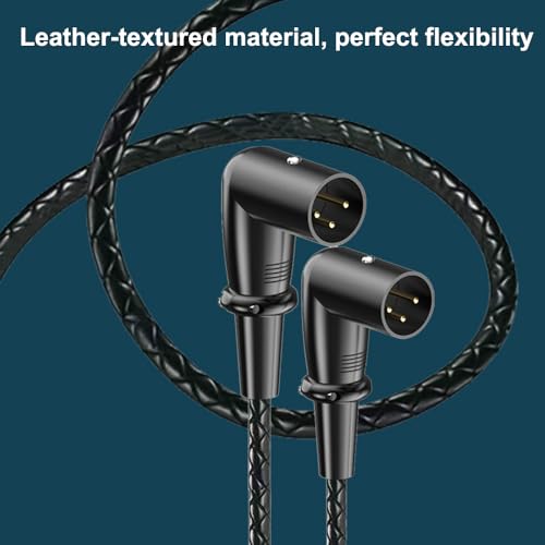 1.64ft XLR 3-Pin Splitter Cable, 1 to 2 MIC Adapter, Male to Dual Male Microphone Audio Cable for MIC Mixer, Recording Studio, Podcast, Speaker, Amplifier, PA DAC Mixing Console - style: Straight