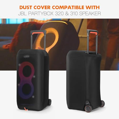 Dust Cover Protective Case for JBL PartyBox 320/310 Party Speaker | Stretch Speaker Cover with Elastic Band, Washable, Scratch & Dust Resistant Slip Sleeve - size: For JBL Partybox 320/310