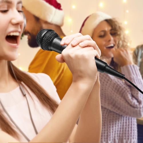 Handheld Wired Microphone, Cardioid Dynamic Vocal Mic with 7.5ft Cable and ON/Off Switch, Ideally Suited for Speakers, Karaoke Singing Machine, Amp, Mixer