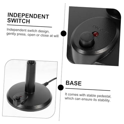 USB Microphone Base for Laptop and Desktop for Gaming Streaming and Voice Chat Compact Design Easy to Use No Drivers Required
