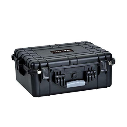 MEIJIA All Weather IP67 Waterproof Hard Camera Case,Hard Protective Case,Hard Case with Customizable Foam,Fit Use of Drones,Camera,Equipments,Pistols(Black,20.62 x16.85x8.11inches) - color: Black, size: 20.62 x16.85x8.11inches