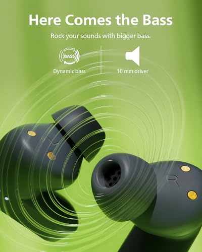 PHILIPS TAT3519 Wireless Earbuds,True Wireless Headphones with Noise Canceling Pro,Dynamic Bass,Clear Call,24 H Battery Life,Fast Charging,Bluetooth 5.3,IPX4,App/Touch Control,Black - size: With tips, style: T3519|Durable playtime