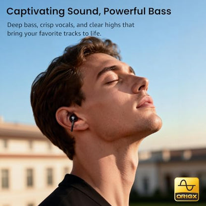 TOZO OpenEarRing Open Ear Earbuds 40H Bluetooth 5.4 Lightweight Comfort | Open Ear Clip On Wireless Earbuds with Smart Digital LED Display, Stable Connection, Secure Fit for Driving Workout Black - color: Black