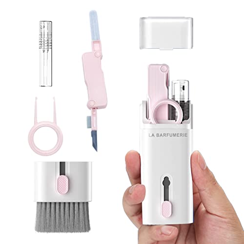 Electronics Cleaner Kit. Keyboard Brush, Airpod Cleaning Tool, Phone Screen Cleaner. for Computers, MacBooks, Laptops, Airpods Pro, Headphones. - color: Pink