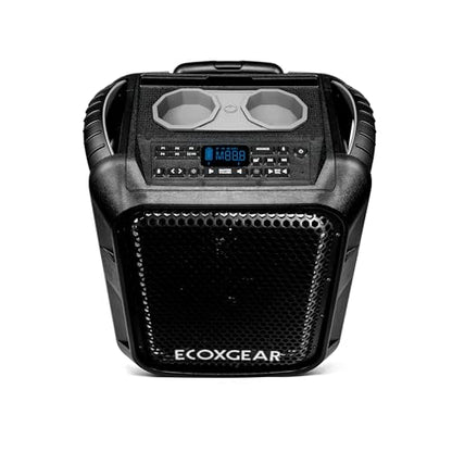 ECOXGEAR: EcoBoulder Ultra – 121dB Loud Rugged Bluetooth 5.1 Speaker, IP67 Waterproof, Drop and dustproof with Party Lights, 50+ Hours runtime, it Even Floats – Black
