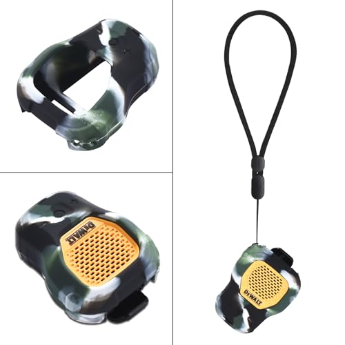 Silicone Case Cover Compatible with DEWALT Wearable Mini Speaker
