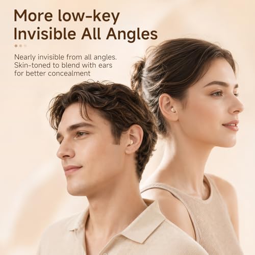 Small Mini Invisible Earbuds Wireless Bluetooth Ear Buds for Small Ears | Discreet Smallest Sleep Earbuds For Small Ears Ear Buds Low Profile Tiny Skin Tone Sleeping Earbuds For Small Ear Canals - color: Nude