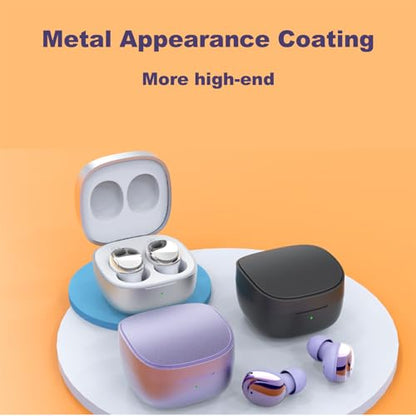 Xmenha Xy30 Mini Wireless Silver Bluetooth Earbuds for Small Ears, Invisible, Lightweight, Water Resistant, Sports & Exercise - color: Silver