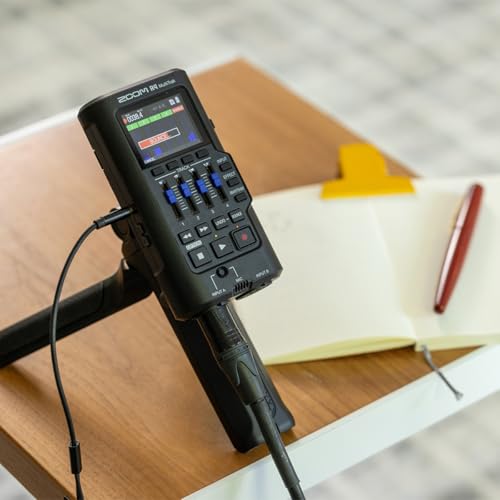 Zoom R4 Multi-Track Recorder for Musicians with 2 XLR/TRS Combo Inputs, 32-Bit Float, Stereo Bouncing Built-In Microphone, Effects, Rhythms, Battery Powered, USB Audio Interface | 32-Bit Float, Stereo Bouncing Built In Microphone, Effects, Rhythms, Batter