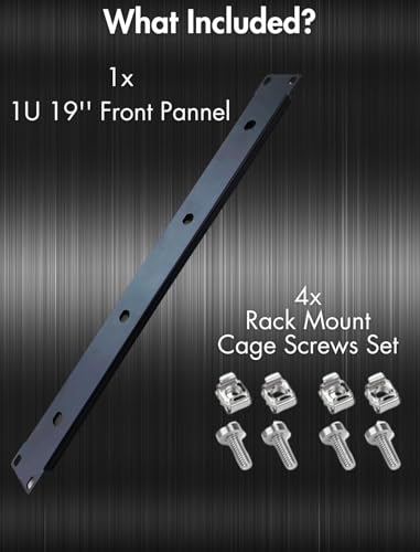 4-Port BNC Antenna Installing Patch Panel for 19'' 1U Racks Case | 2mm Steel with Cage Screws Included Mount for Wireless Microphone System 4 Antenna Combination on Flight Case