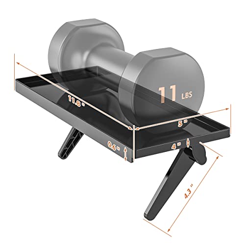 2 Pack Top Shelf TV Mounting Bracket 12 Inch Flat Panel Mount for Streaming Devices, Media Boxes, Speakers and Home Decor
