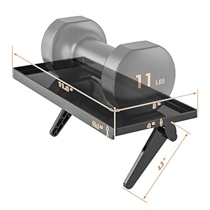 2 Pack Top Shelf TV Mounting Bracket 12 Inch Flat Panel Mount for Streaming Devices, Media Boxes, Speakers and Home Decor