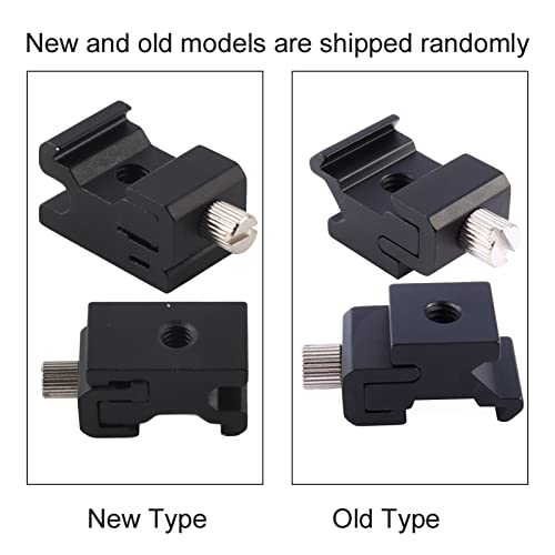 Flash Hot Shoe Mount, 1/4 Thread Screw Bracket Adapters Trigger DSLR Camera Accessories Metal Hot Shoe Flash Stand Mount Set for DSLR Camera Rig, Tripod, Microphone, LED Light