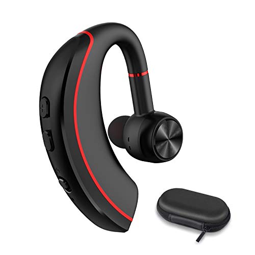 NANAMI Bluetooth Headset V5.0, 320Hrs Ultralight Wireless Earpiece with Rotatable Mic, Hands-Free Noise Cancelling in-Ear Earbuds for iPhone Android Cell Phone/Laptop/Trucker