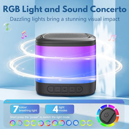 Mini Karaoke Machine, Portable Bluetooth Karaoke Speaker with 2 Wireless Microphones and Phone Holder, Popular Birthday Gifts, Singing Machine for Home Party - color: Gray