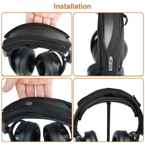 Adhiper Headband Cover for Avantree, LEVN, SKYCOMET, Mutbam, Swiitech | TV Headphones Cover, 6mm Thick Softer Head Band Cover for Pressure Relief & Anti-Peeling, with Hanging Loop