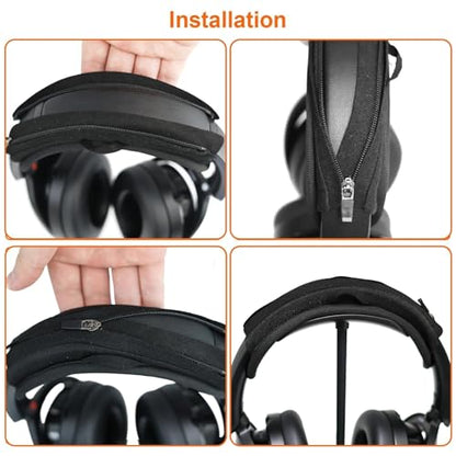 Adhiper Headband Cover for Avantree, LEVN, SKYCOMET, Mutbam, Swiitech | TV Headphones Cover, 6mm Thick Softer Head Band Cover for Pressure Relief & Anti-Peeling, with Hanging Loop