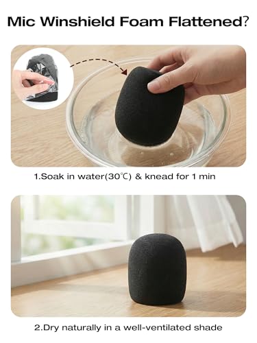 SUNMON Wireless Microphone Magnetic Holder Compatible with DJI Mic 3 (Mini/1/2), Interview Holder for Rode Wireless Micro/GO 2/ME/Pro (1 Universal Foam Cover, 2 Furry Windscreen Only for DJI Mic 3) - size: DJI Mic 3 Holder with 3 Mic Cover