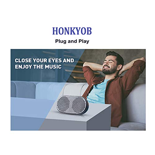 USB Mini Speaker Computer Speaker Powered Stereo Multimedia Speaker for Notebook Laptop PC(Black) - size: H002