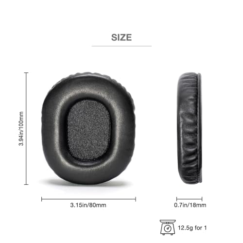 True Lambskin Ear Pads Pure Wool Headband Cushion Cover Kit Compatible with Audio Technica ATH M50X M50XBT M50RD M40X M30X M20X MSR7 SX1 Headphone (True Lambskin Kit)