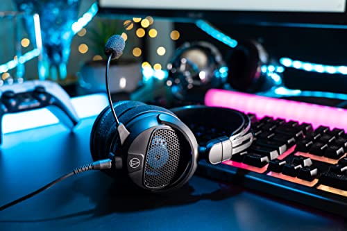 Audio-Technica ATH-GDL3BK Open-Back Gaming Headset, Black (Renewed)