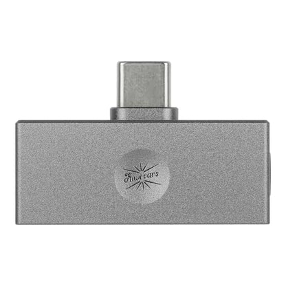 Kiwi Ears Allegro Mini USB C to 3.5/4.4mm IEM Headphone Amplifier | Official Web EQ Tuning, High Resolution 32bit/384kHz for Phone PC Tablet, Portable for Audiophiles Gamers Use (Titanium) - color: Titanium