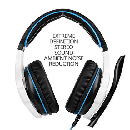 Xbox Gaming Headset for Xbox Series, Xbox One,PS4, PlayStation, PS5 Over Ear Headphone with Mic Noise Cancelling(White) - color: SA810 White