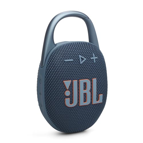 JBL Clip 5 - Ultra-Portable, Waterproof & Dustproof Bluetooth Speaker, Big JBL Pro Sound with Punchy bass, Integrated Carabiner, Up to 12 Hours of Play, Made in Part with Recycled Materials (Blue) - color: Blue