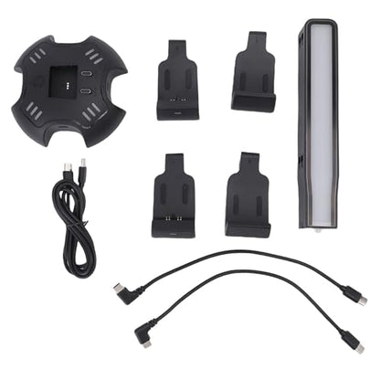 Gaming Headphone Stand with Controller Charger Holder, 2 Charging Docks RGB Light Modes, Earphone Hanger Accessories for Desktop, Headset Stand with USB Ports Fast Charging