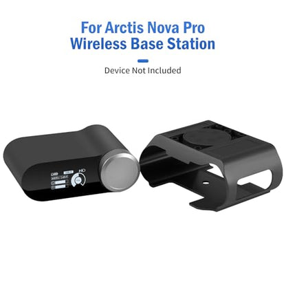 Under Desk Mount for SteelSeries Arctis Nova Pro, Elite and Omni Wireless Gaming Headset, Magnetic Holder for Arctis Nova Pro Wireless Base Station - style: Base Station Mount Only