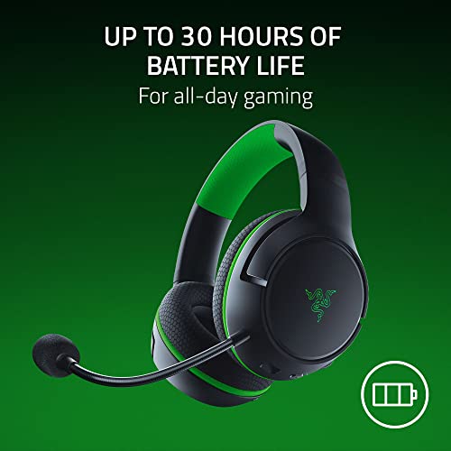 Razer Kaira HyperSpeed Wireless Gaming Headset for Xbox Series X|S, Xbox One, PC: TriForce 50mm Drivers - HyperClear Cardioid Mic - Low Latency Bluetooth - Up to 30 Hour Battery Life - Black - color: Black, style: Kaira HyperSpeed