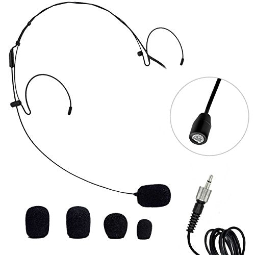 Nady 4W-1KU HM-10 Black Quad True Diversity 1000-Channel Professional UHF Wireless System with 4 Headset Microphones – AutoScan – Automatic Transmitter Pairing – All Metal Construction - size: Quad Transmitter, style: Headset Microphone (HM-10 Black) Syst