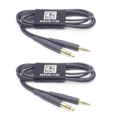 2pack 2.5mm to 3.5mm Audio Cable 3.6FT Replacement for Bose QC35 QC25 NC700 | 2pcs Grey 2.5mm Male to 3.5mm Male, Aux Cord, 1.1M, Headphone Wire Compatible with Bose QC45 QC35II QC25 NC700 Headphones