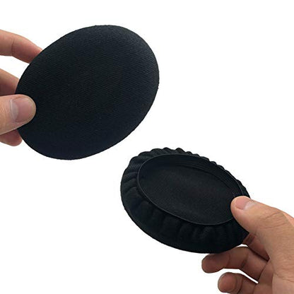 Tvoip 2pairs/4pcs Universal Stretchable Headphone Cover Washable Ear Cup Covers Fabric Headset Ear Pad Cover On-Ear Headphones Earpads (3.54"-4.33"(9-11cm)) - size: 3.54"-4.33"(9-11cm)